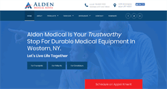 Desktop Screenshot of aldenmedicalsupply.com